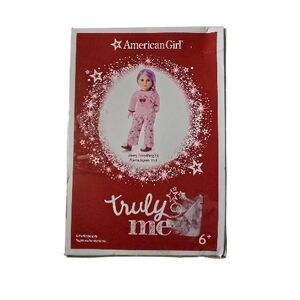 American Girl Doll in Pink Pajama Set